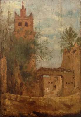 Città nel deserto - (attribuito) Poilpot Theophile 